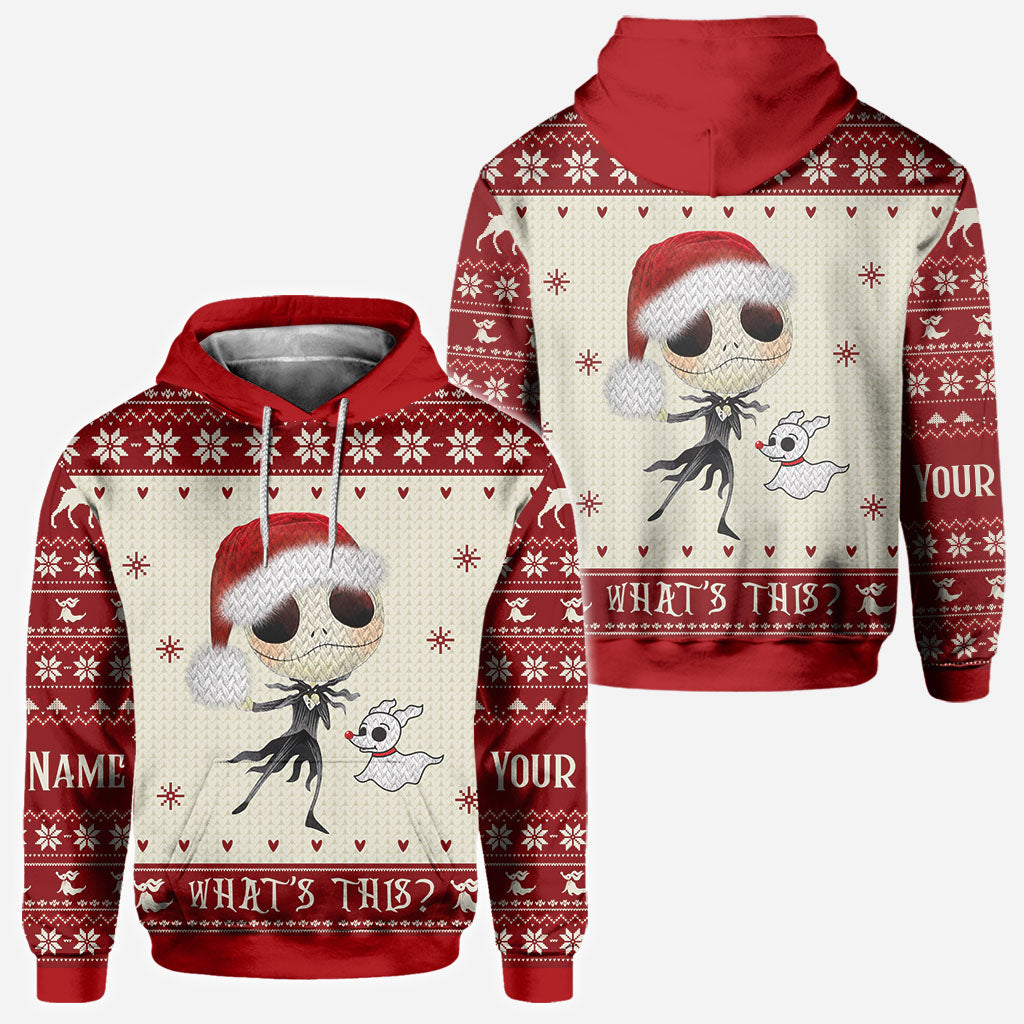 Personalized Nightmare Before Christmas Hoodie Custom Design Gift for Kids All Over Shirt GradoCreations