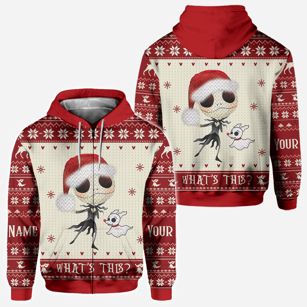 Personalized Nightmare Before Christmas Hoodie Custom Design Gift for Kids All Over Shirt GradoCreations