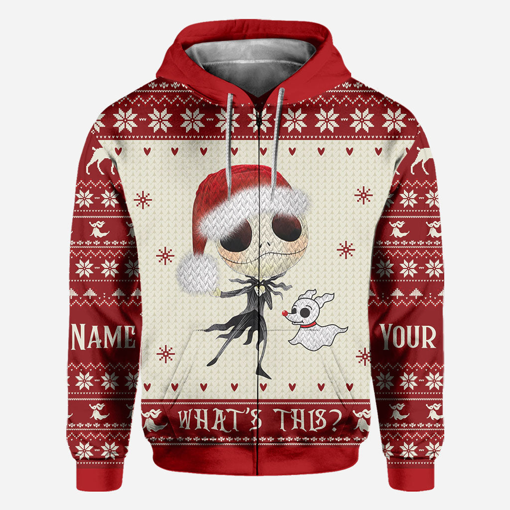Personalized Nightmare Before Christmas Hoodie Custom Design Gift for Kids All Over Shirt GradoCreations
