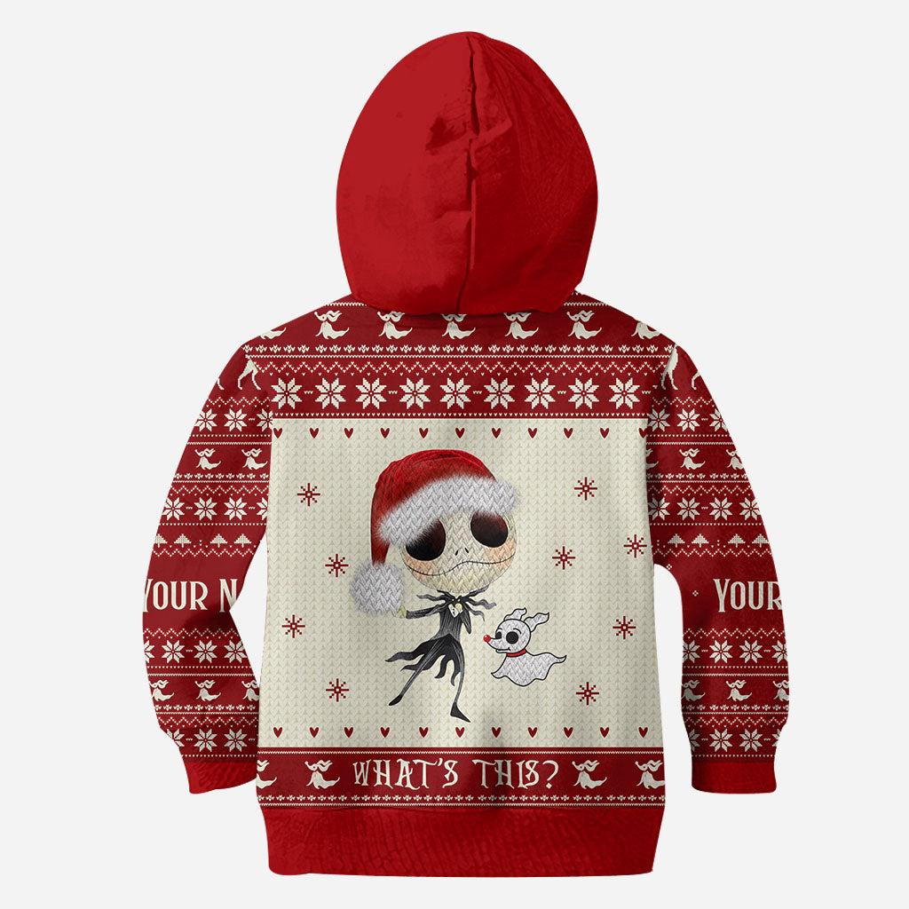 Personalized Nightmare Before Christmas Hoodie Custom Design Gift for Kids All Over Shirt GradoCreations