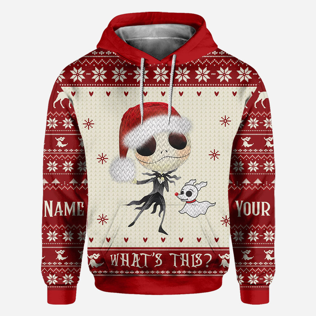 Personalized Nightmare Before Christmas Hoodie Custom Design Gift for Kids All Over Shirt GradoCreations