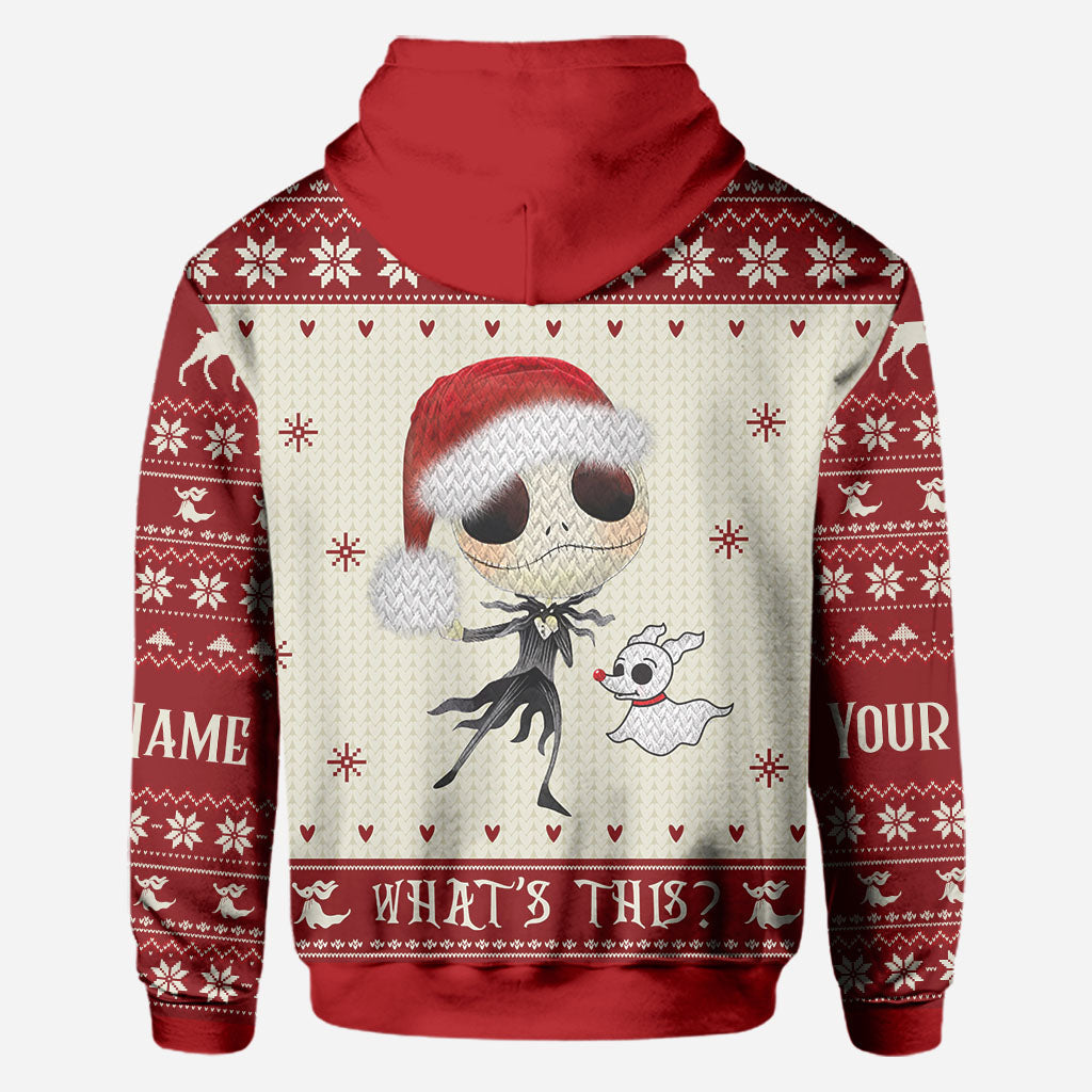 Personalized Nightmare Before Christmas Hoodie Custom Design Gift for Kids All Over Shirt GradoCreations