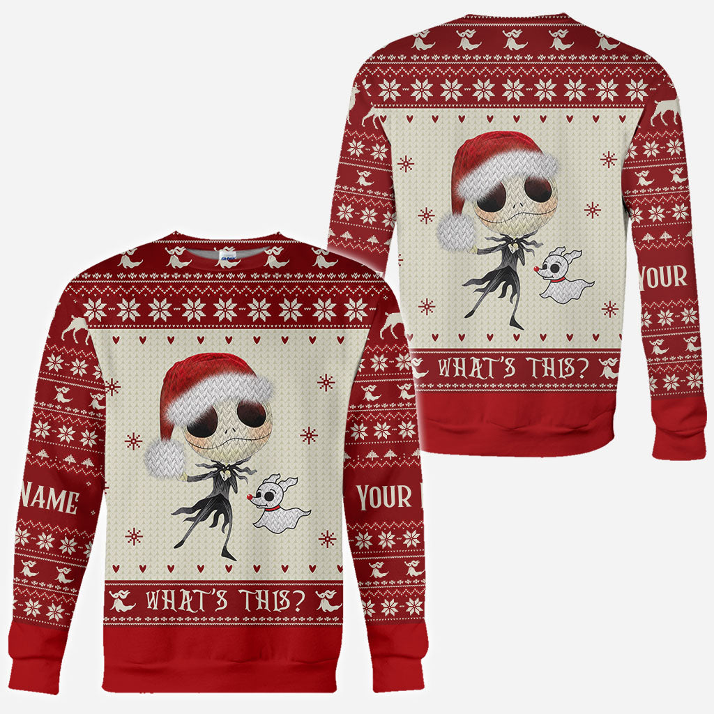 Personalized Nightmare Before Christmas Hoodie Custom Design Gift for Kids All Over Shirt GradoCreations