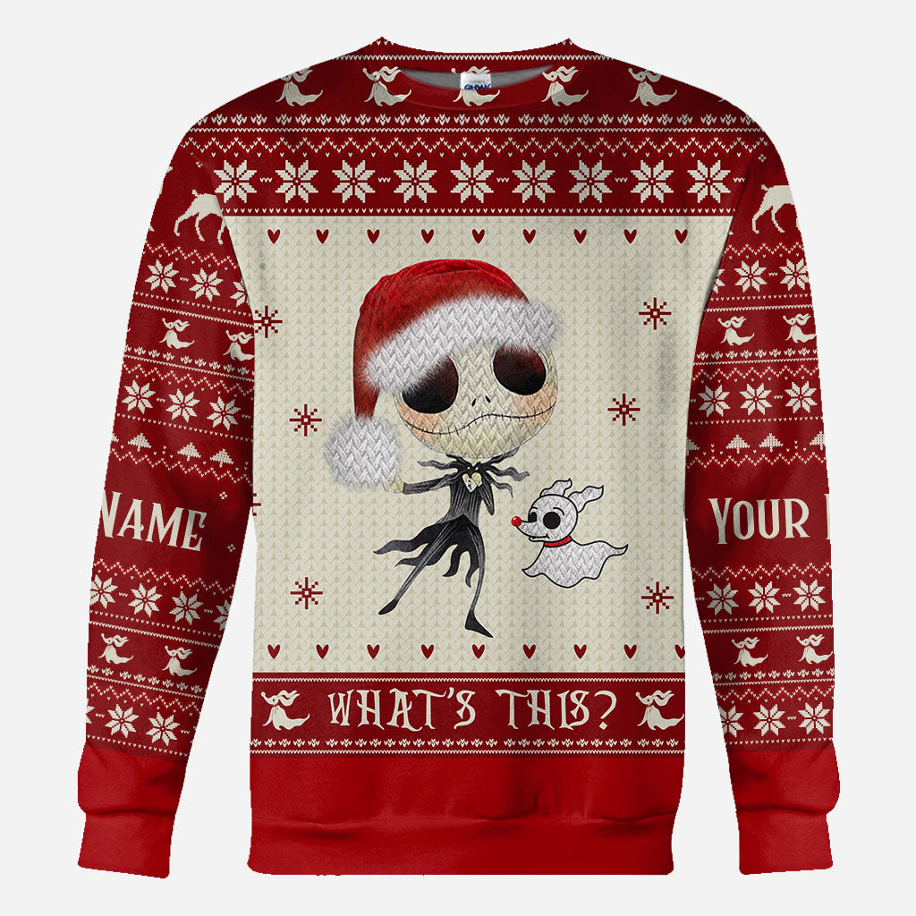Personalized Nightmare Before Christmas Hoodie Custom Design Gift for Kids All Over Shirt GradoCreations