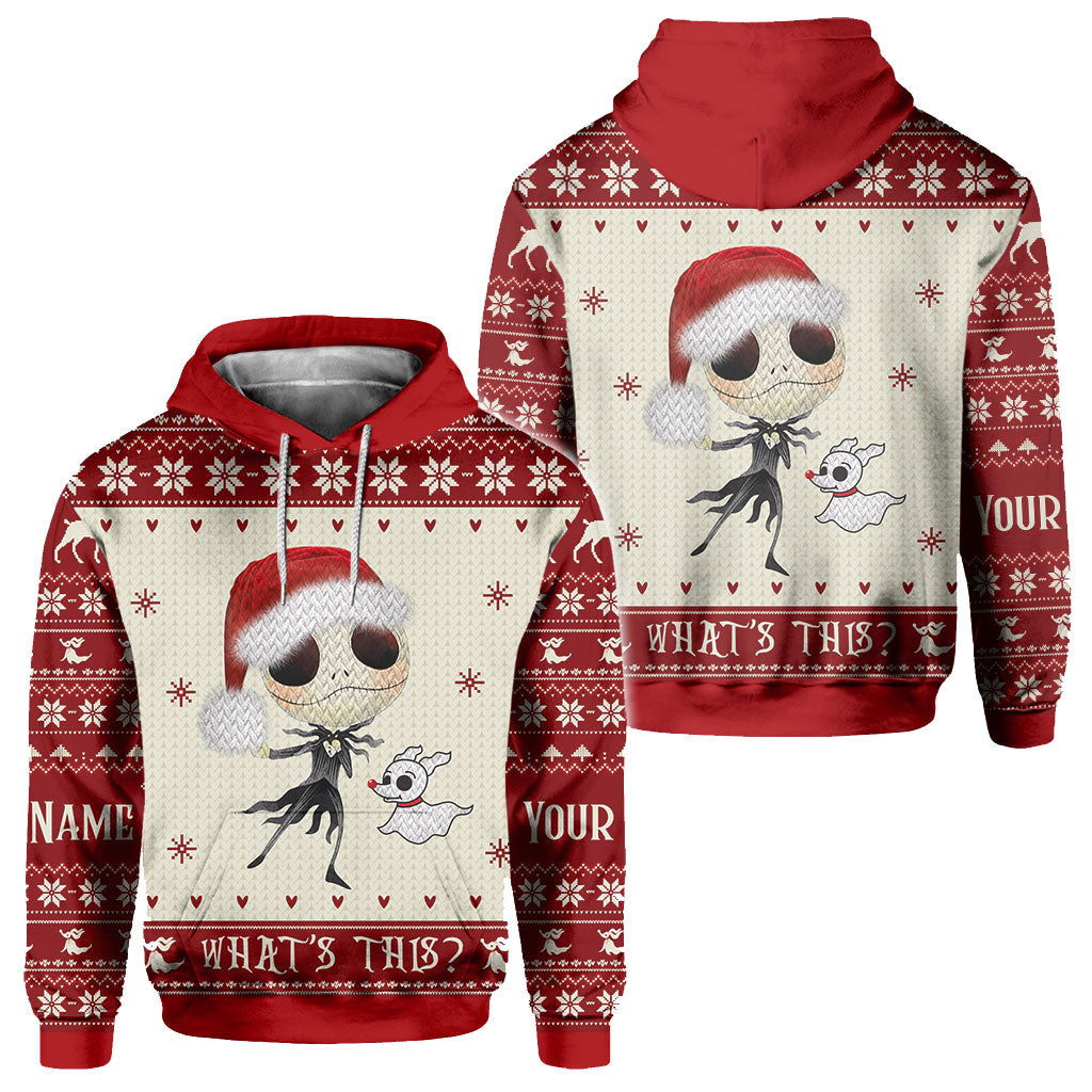 Personalized Nightmare Before Christmas Hoodie Custom Design Gift for Kids All Over Shirt GradoCreations
