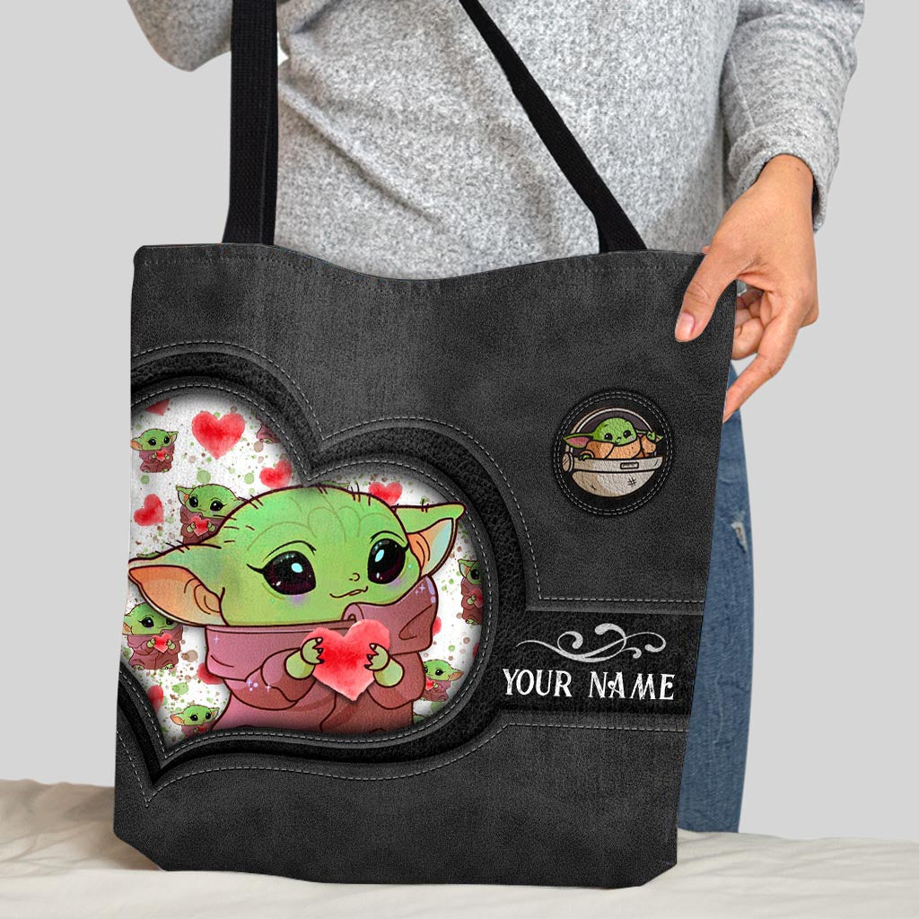 Personalized Cute Character Tote Bag Custom Name Gift Tote Bag GradoCreations