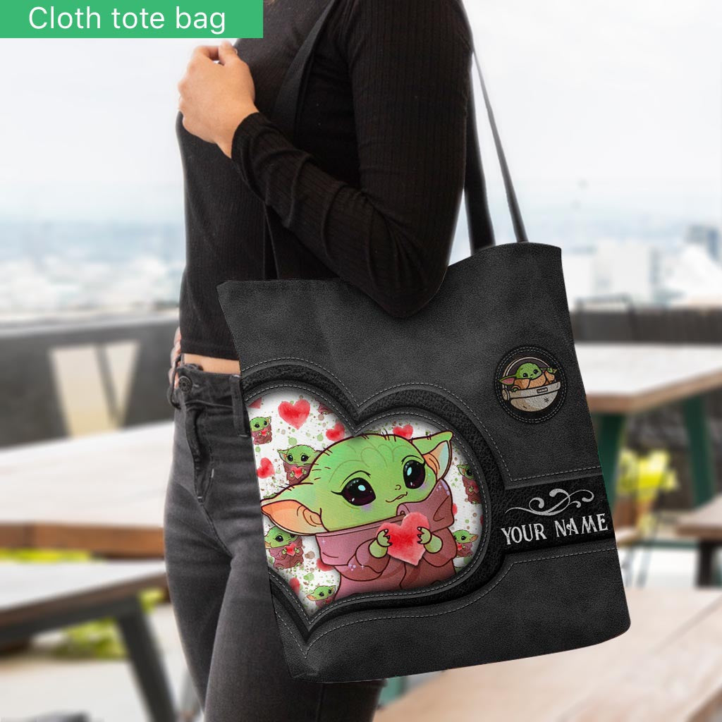 Personalized Cute Character Tote Bag Custom Name Gift Tote Bag GradoCreations