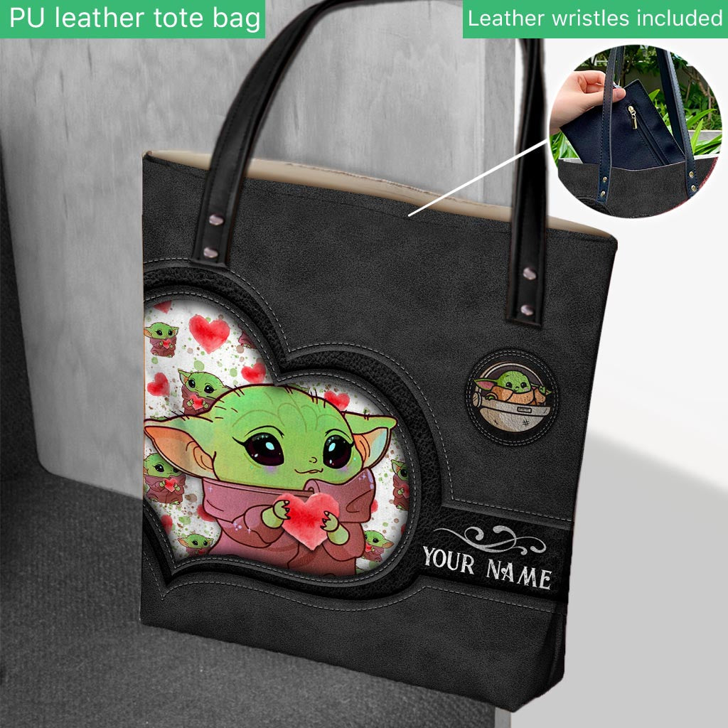 Personalized Cute Character Tote Bag Custom Name Gift Tote Bag GradoCreations