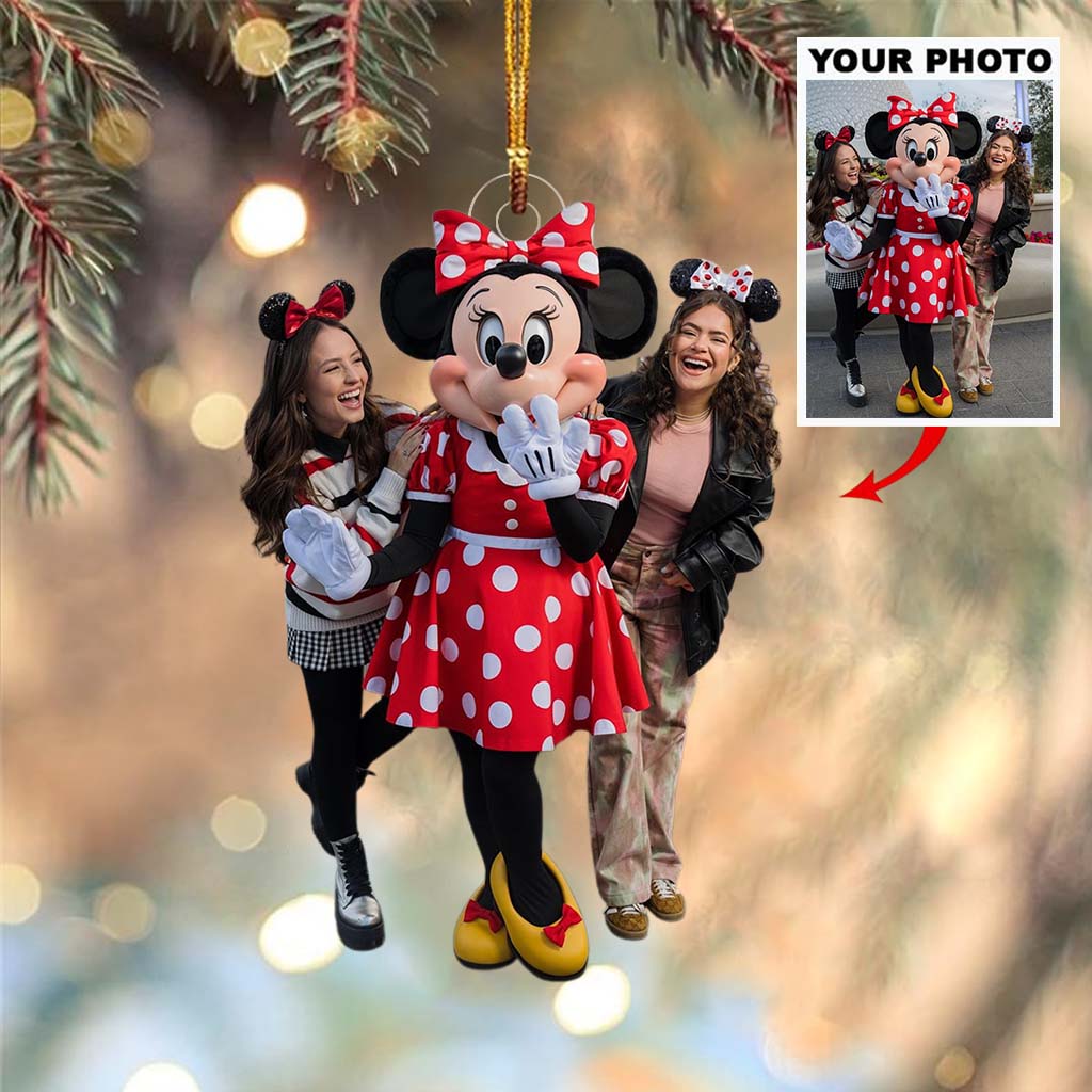 Personalized Mickey Mouse Shaped Ornament Custom Gift for Christmas Custom Shaped Ornament GradoCreations