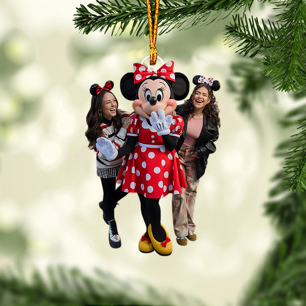 Personalized Mickey Mouse Shaped Ornament Custom Gift for Christmas Custom Shaped Ornament GradoCreations