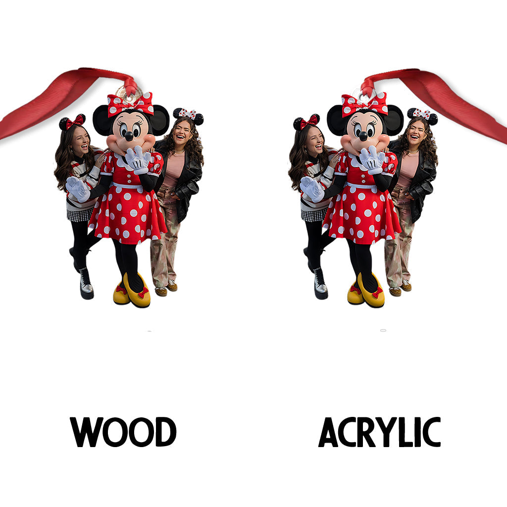 Personalized Mickey Mouse Shaped Ornament Custom Gift for Christmas Custom Shaped Ornament GradoCreations