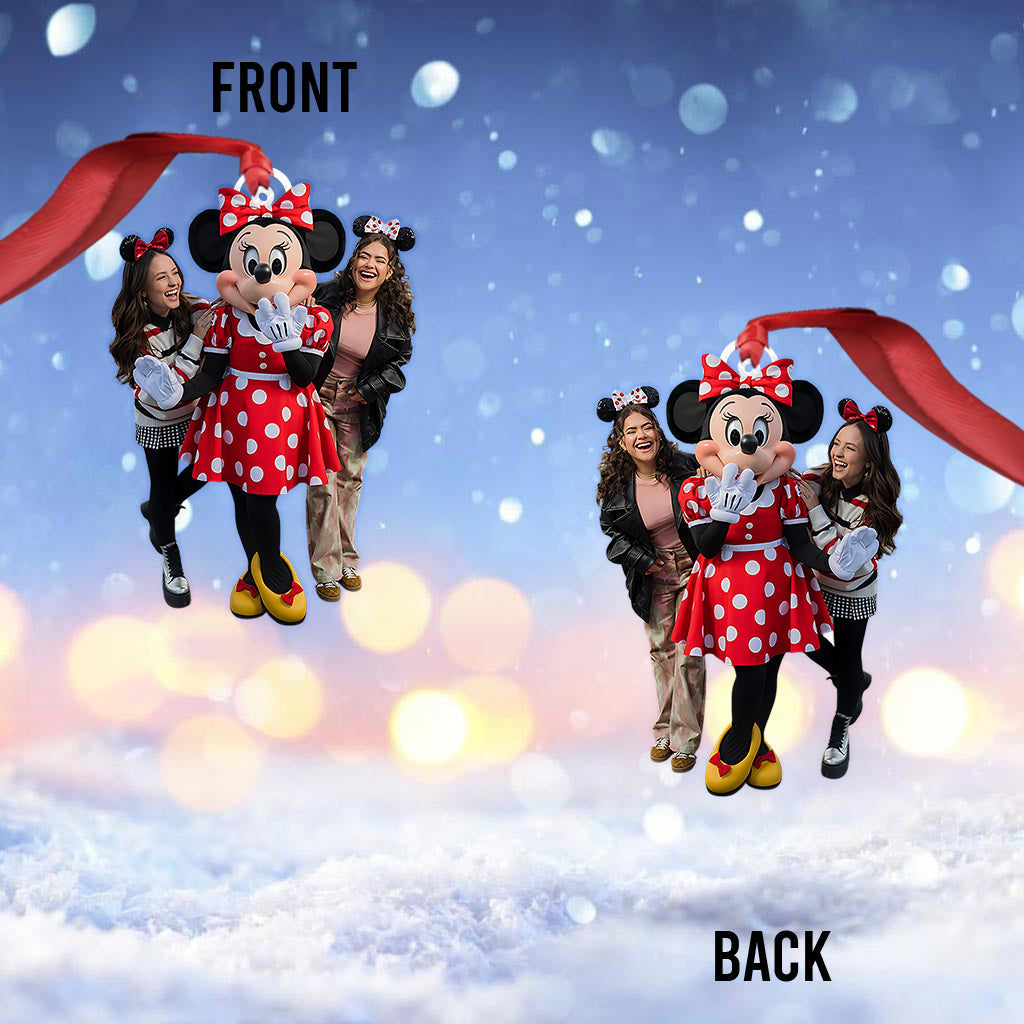 Personalized Mickey Mouse Shaped Ornament Custom Gift for Christmas Custom Shaped Ornament GradoCreations