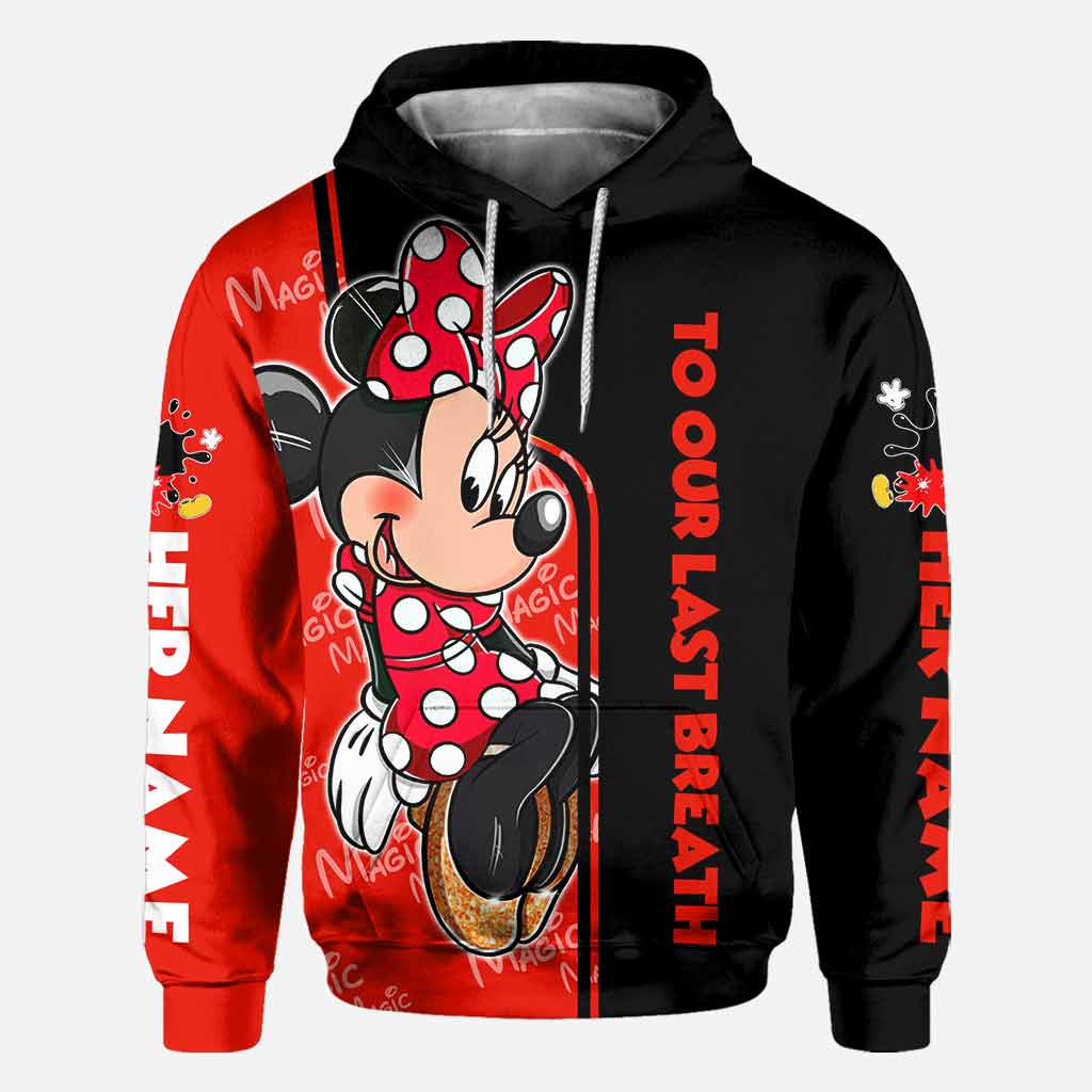 Personalized All Over Print Couple Hoodie Custom Names Gift for Engagement All Over Shirt GradoCreations