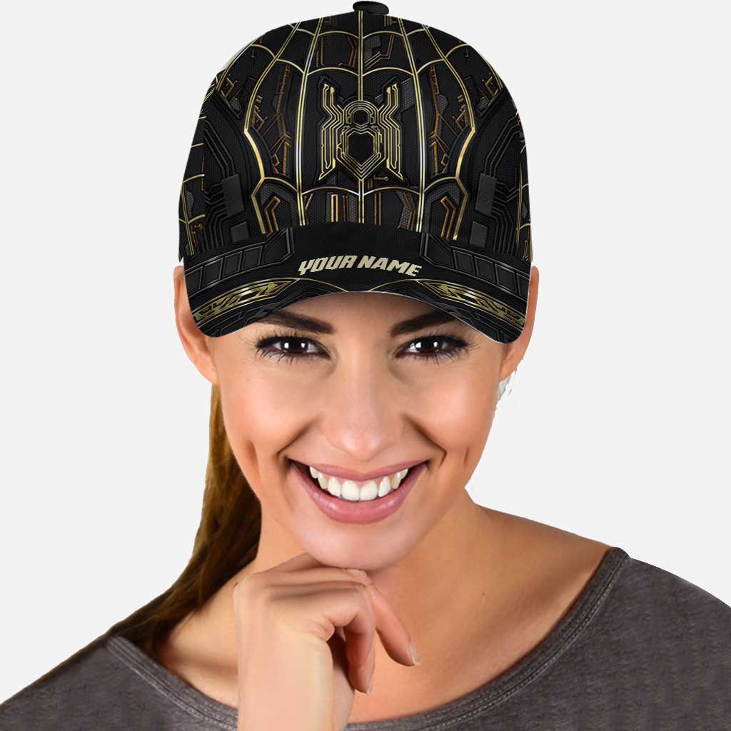Personalized Black Gold Classic Cap Custom Name Gift for Dad Classic Cap GradoCreations