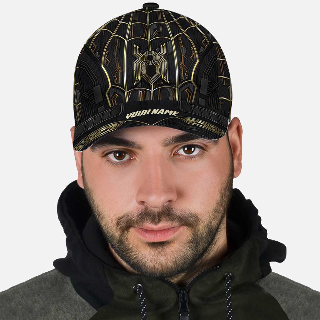 Personalized Black Gold Classic Cap Custom Name Gift for Dad Classic Cap GradoCreations
