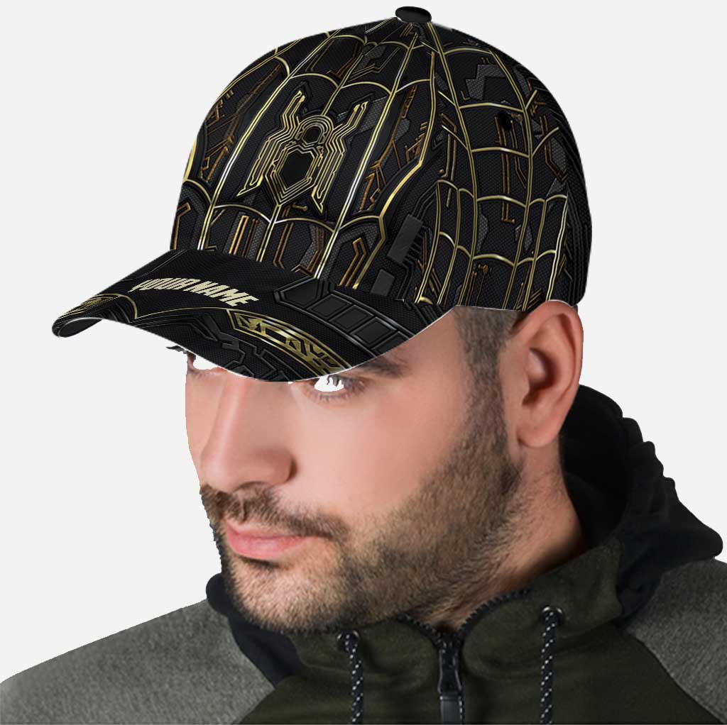 Personalized Black Gold Classic Cap Custom Name Gift for Dad Classic Cap GradoCreations