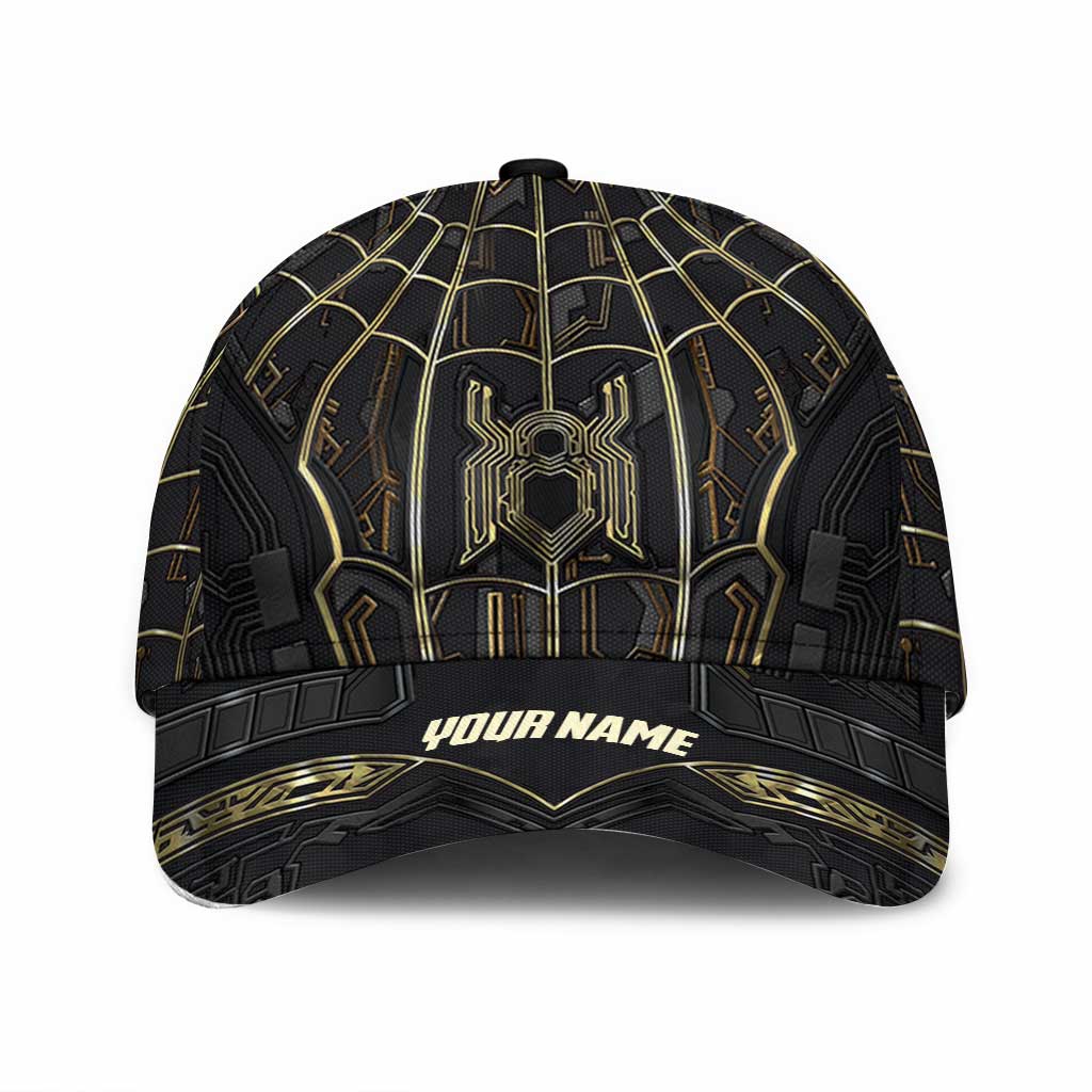 Personalized Black Gold Classic Cap Custom Name Gift for Dad Classic Cap GradoCreations
