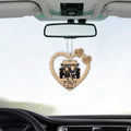 Personalized Couple Car Ornament Custom Name Heart Design Gift Car Ornament GradoCreations