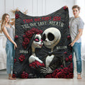 Personalized Nightmare Blanket with Names for Couples Gift Blanket GradoCreations