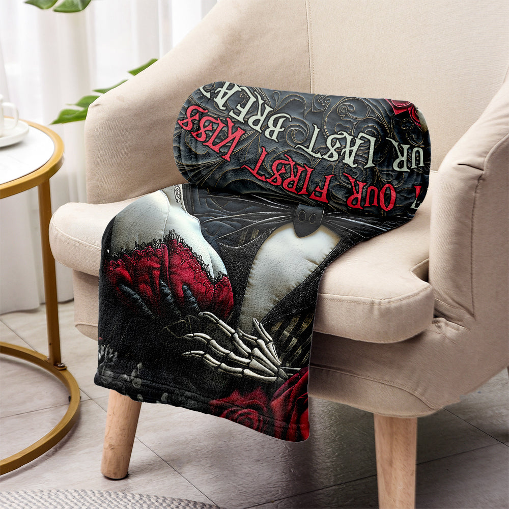 Personalized Nightmare Blanket with Names for Couples Gift Blanket GradoCreations