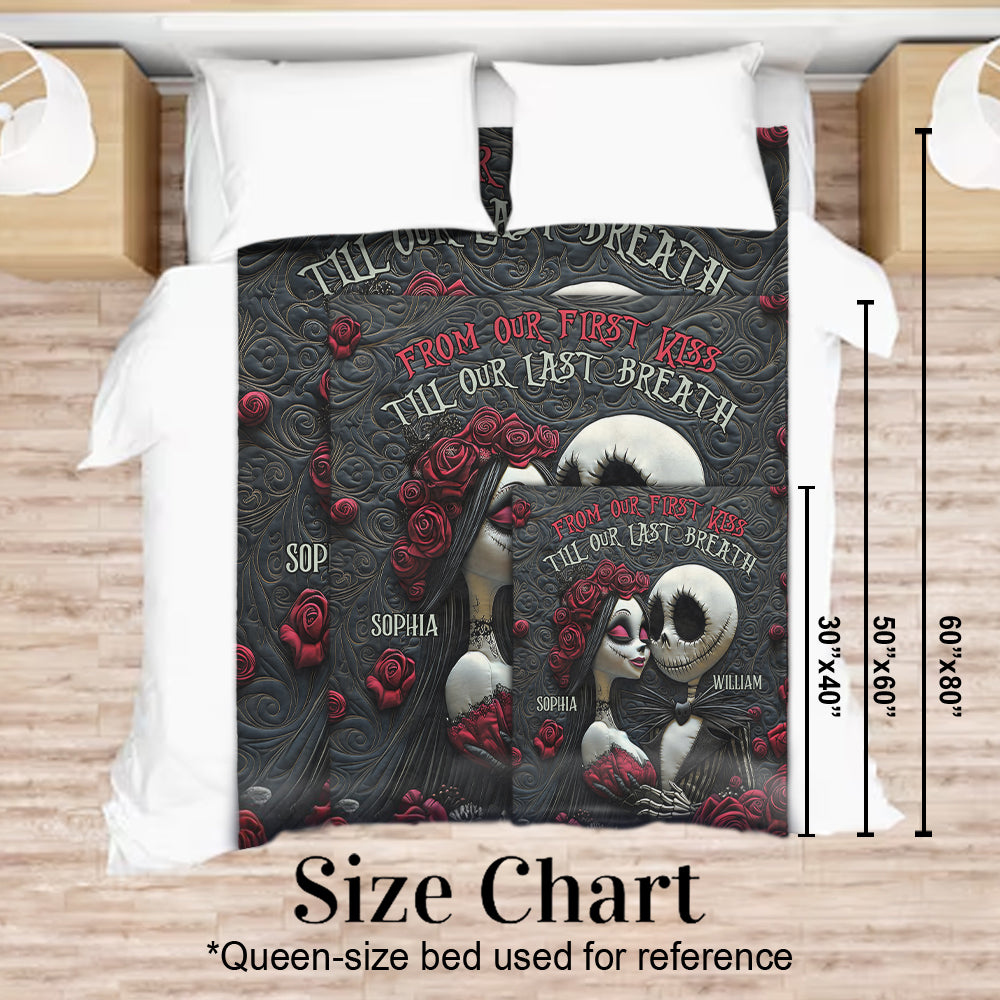 Personalized Nightmare Blanket with Names for Couples Gift Blanket GradoCreations