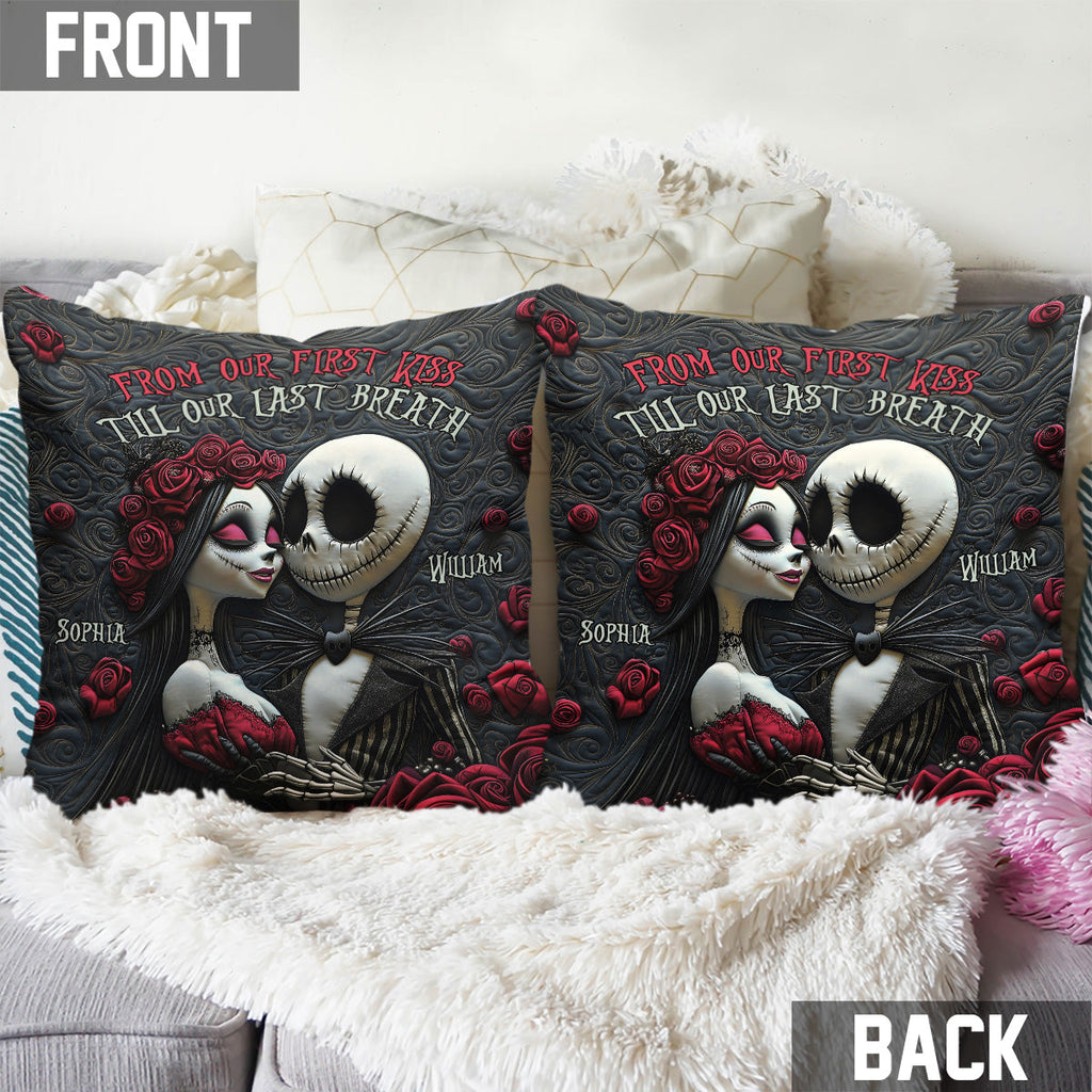 Personalized Nightmare Throw Pillow Custom Names Romantic Gift Throw Pillow GradoCreations