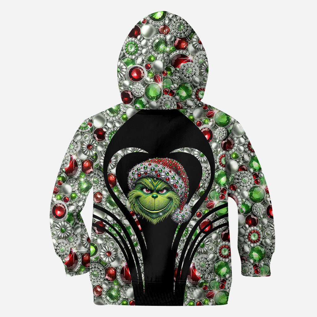 Personalized Grinch Hoodie & Leggings Set Christmas Gift Hoodie & Leggings GradoCreations