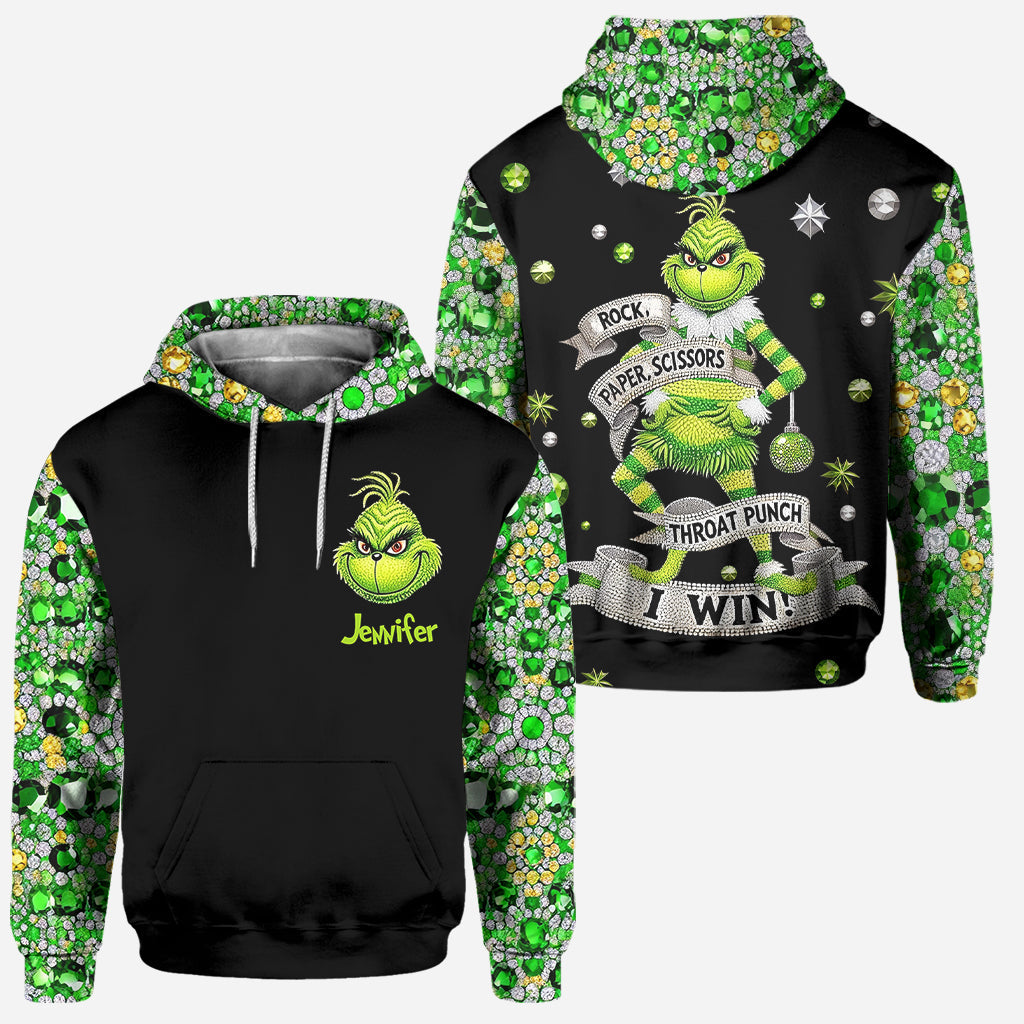 Personalized Grinch Hoodie & Leggings Set Custom Name Christmas Gift Hoodie & Leggings GradoCreations