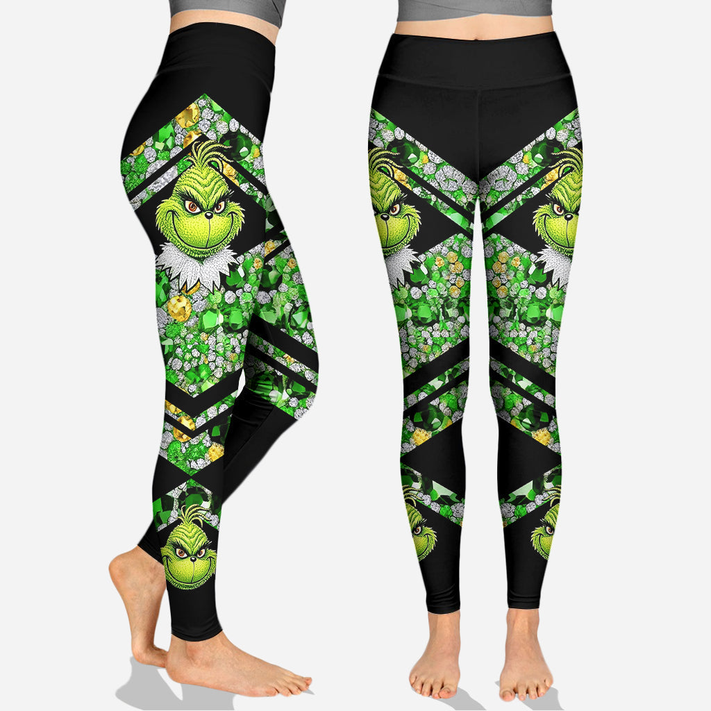 Personalized Grinch Hoodie & Leggings Set Custom Name Christmas Gift Hoodie & Leggings GradoCreations