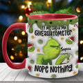 Personalized Grinch Accent Mug Customized Gift for Christmas Accent Mug GradoCreations