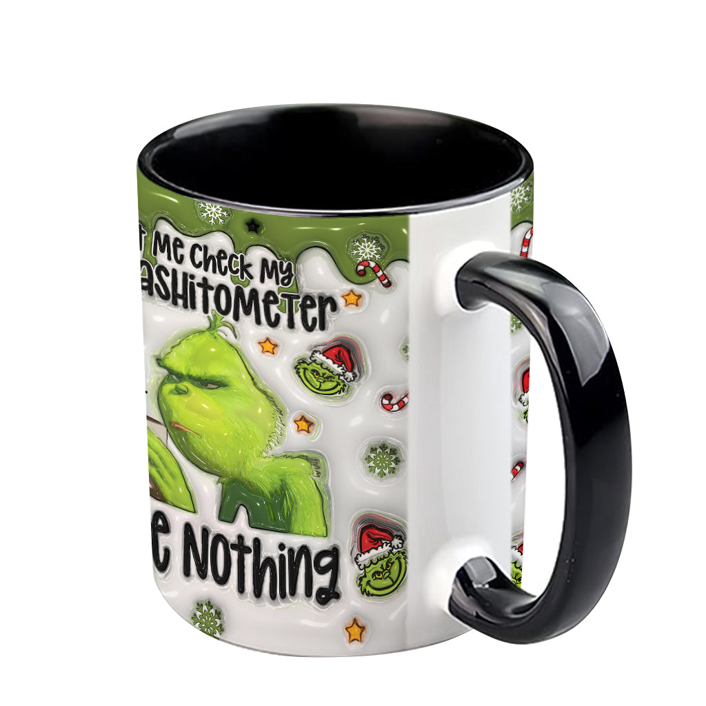 Personalized Grinch Accent Mug Customized Gift for Christmas Accent Mug GradoCreations
