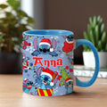 Personalized Ohana Accent Mug Custom Name Christmas Gift Accent Mug GradoCreations