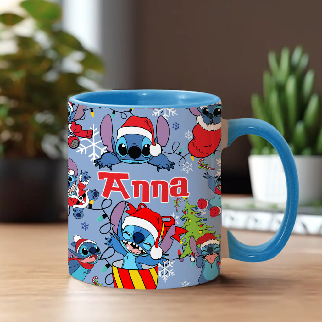 Personalized Ohana Accent Mug Custom Name Christmas Gift Accent Mug GradoCreations