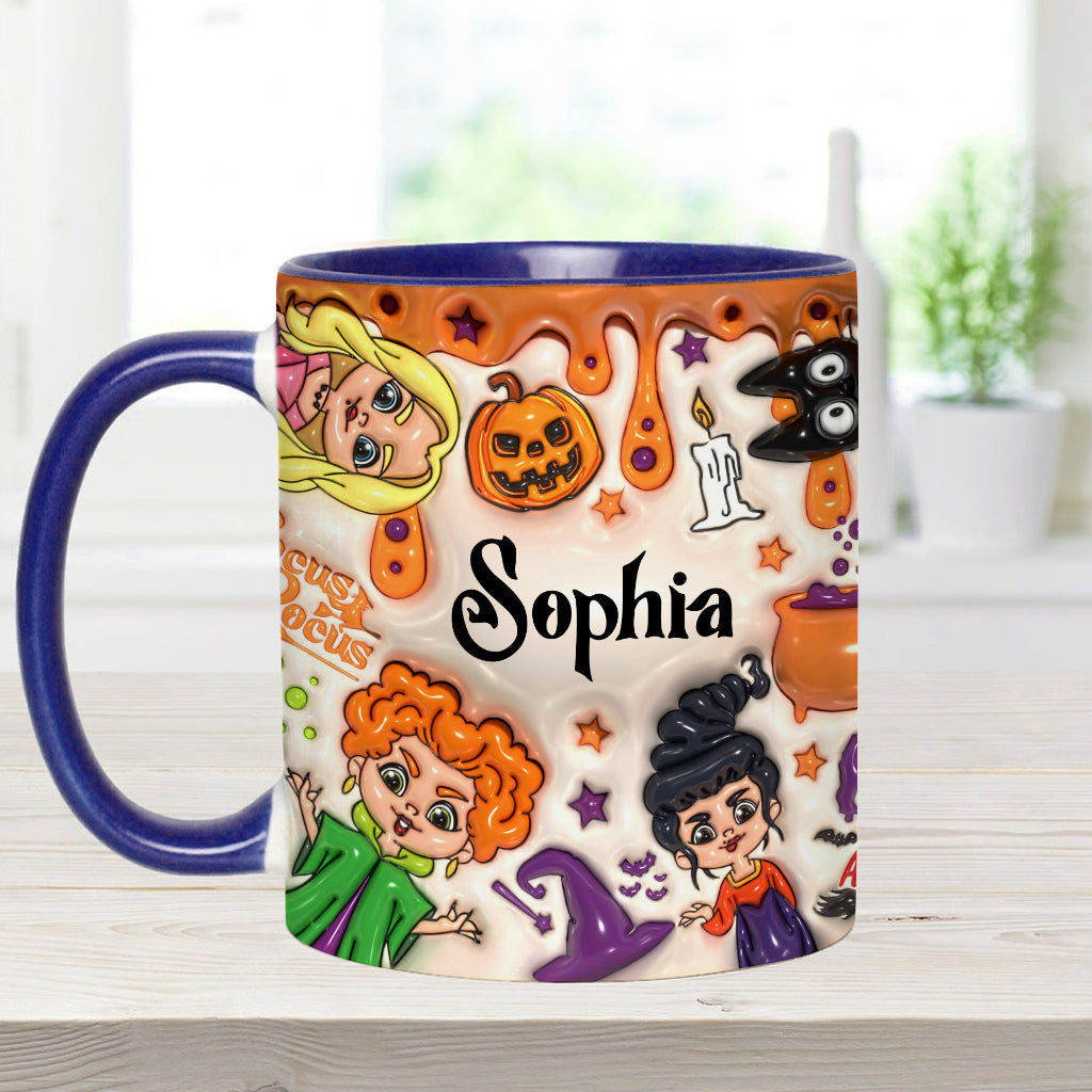 Personalized Three Witches Halloween Accent Mug Gift for Any Occasion Accent Mug GradoCreations