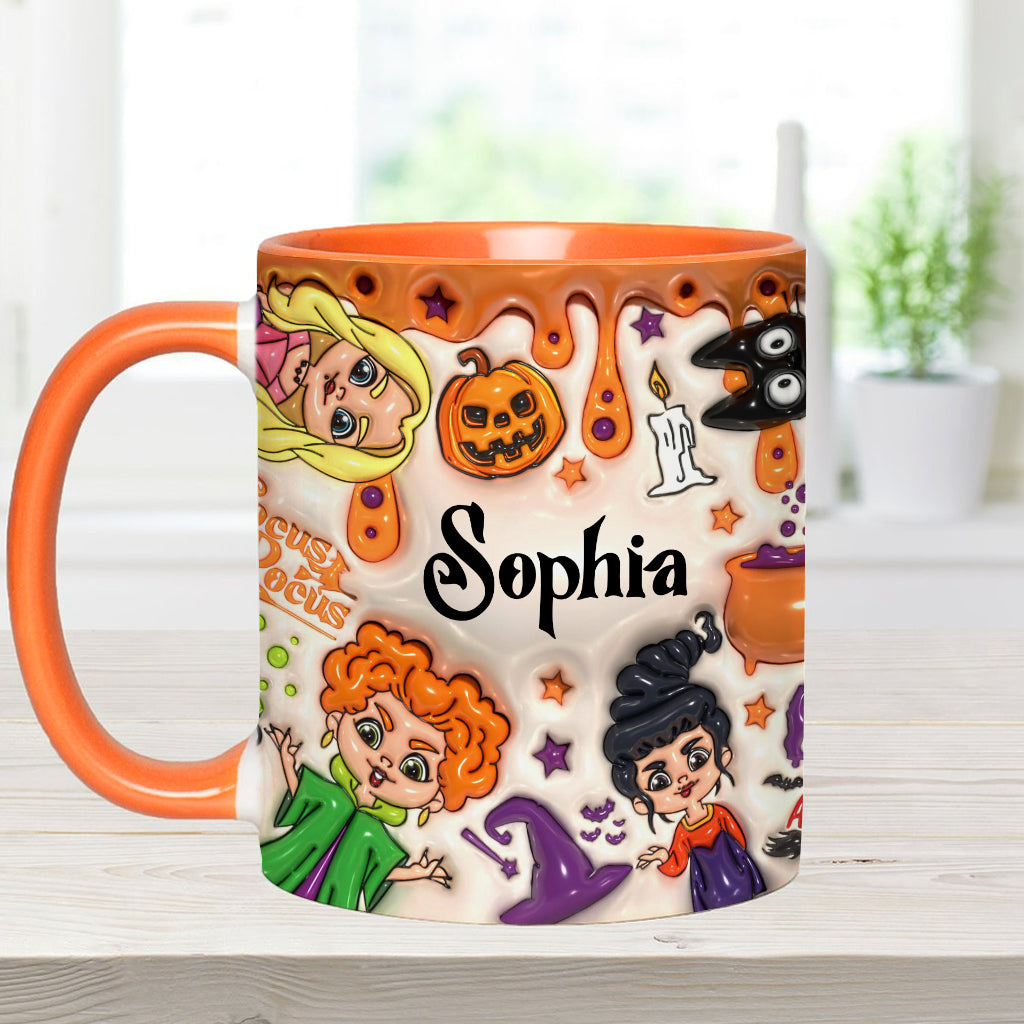 Personalized Three Witches Halloween Accent Mug Gift for Any Occasion Accent Mug GradoCreations