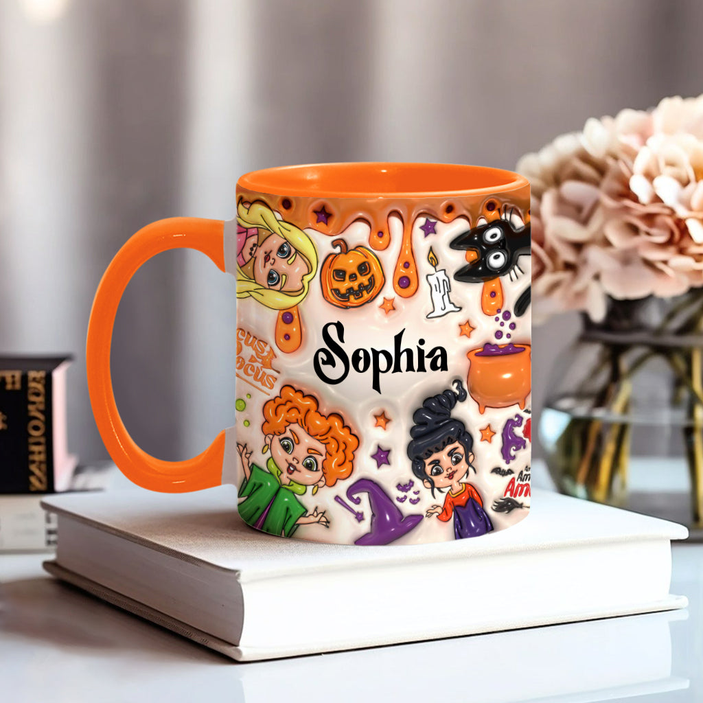 Personalized Three Witches Halloween Accent Mug Gift for Any Occasion Accent Mug GradoCreations