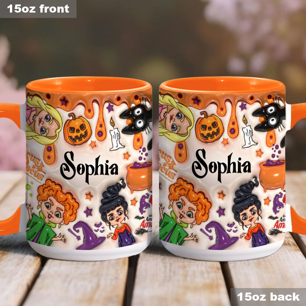 Personalized Three Witches Halloween Accent Mug Gift for Any Occasion Accent Mug GradoCreations
