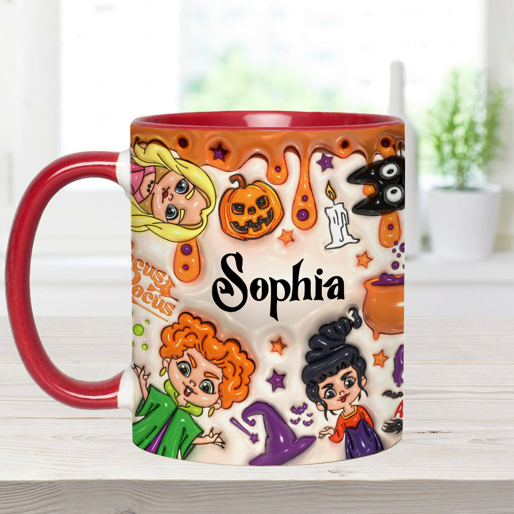 Personalized Three Witches Halloween Accent Mug Gift for Any Occasion Accent Mug GradoCreations