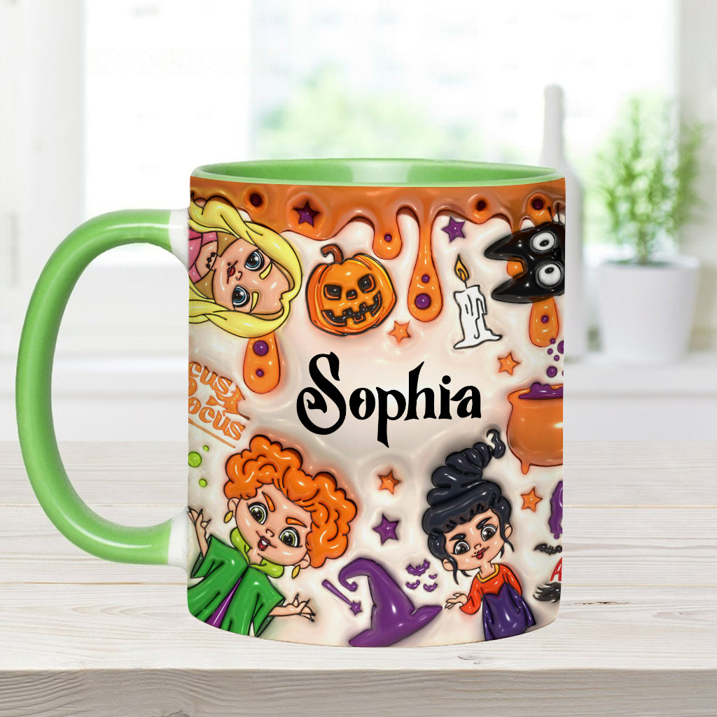 Personalized Three Witches Halloween Accent Mug Gift for Any Occasion Accent Mug GradoCreations