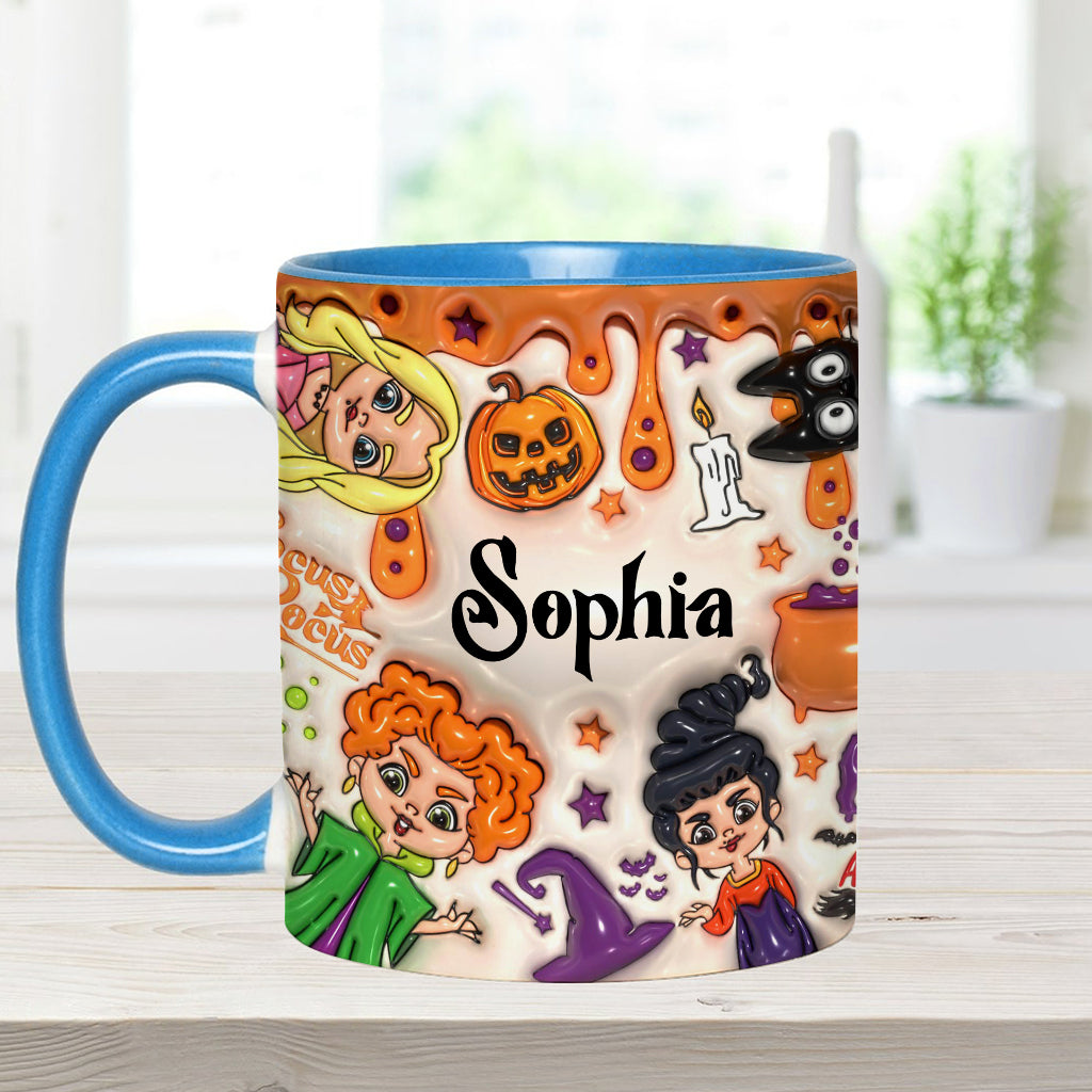Personalized Three Witches Halloween Accent Mug Gift for Any Occasion Accent Mug GradoCreations