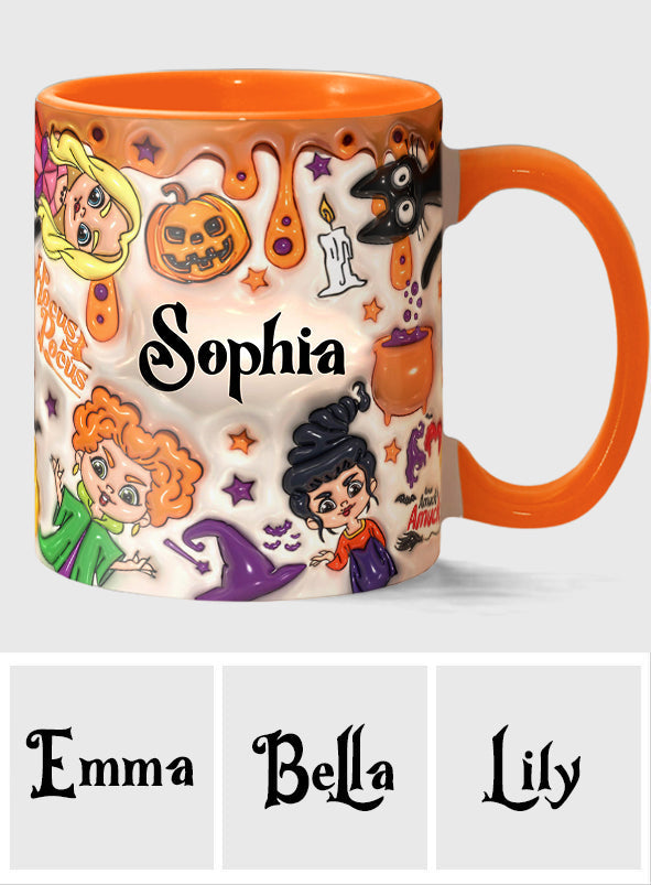 Personalized Three Witches Halloween Accent Mug Gift for Any Occasion Accent Mug GradoCreations