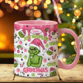 Personalized Grinch Accent Mug Custom Name Holiday Gift Accent Mug GradoCreations