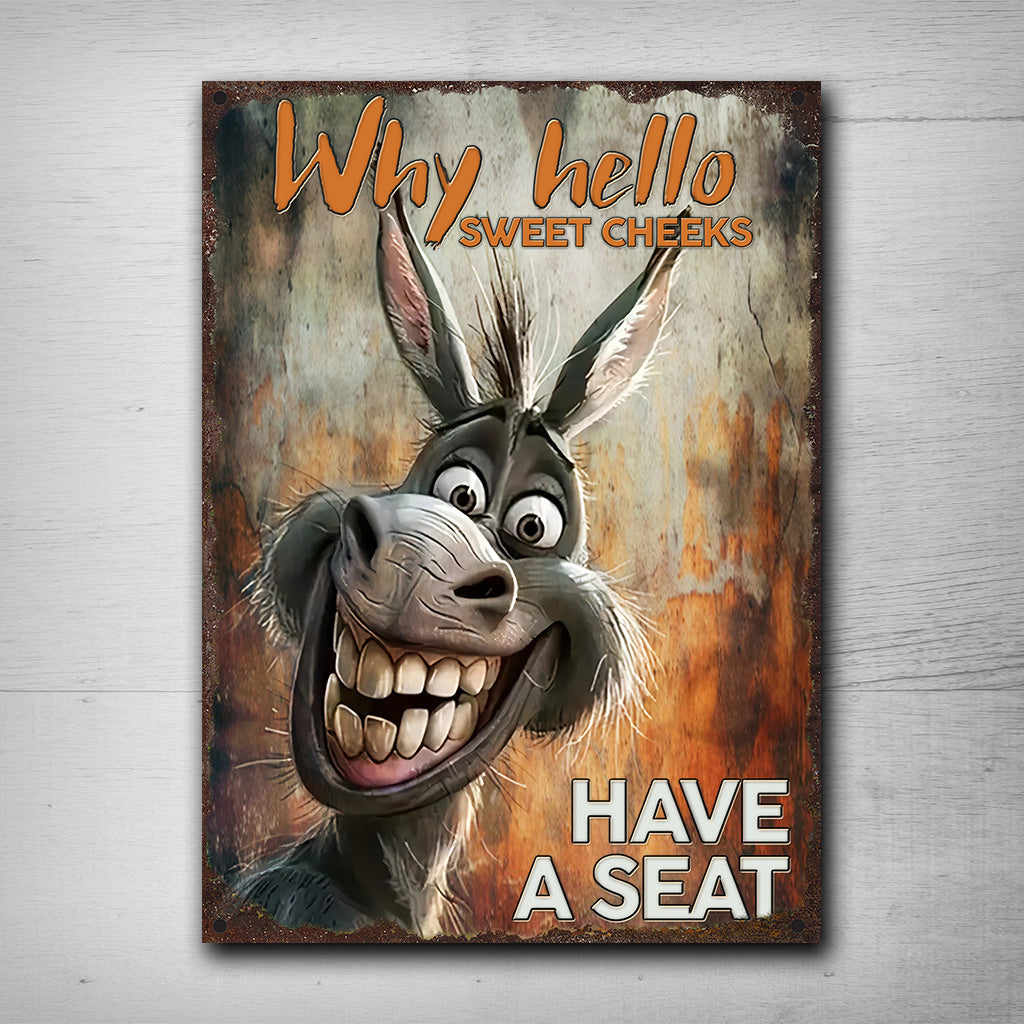 Personalized Funny Metal Sign with Custom Text for Home Decor Rectangle Metal Sign GradoCreations