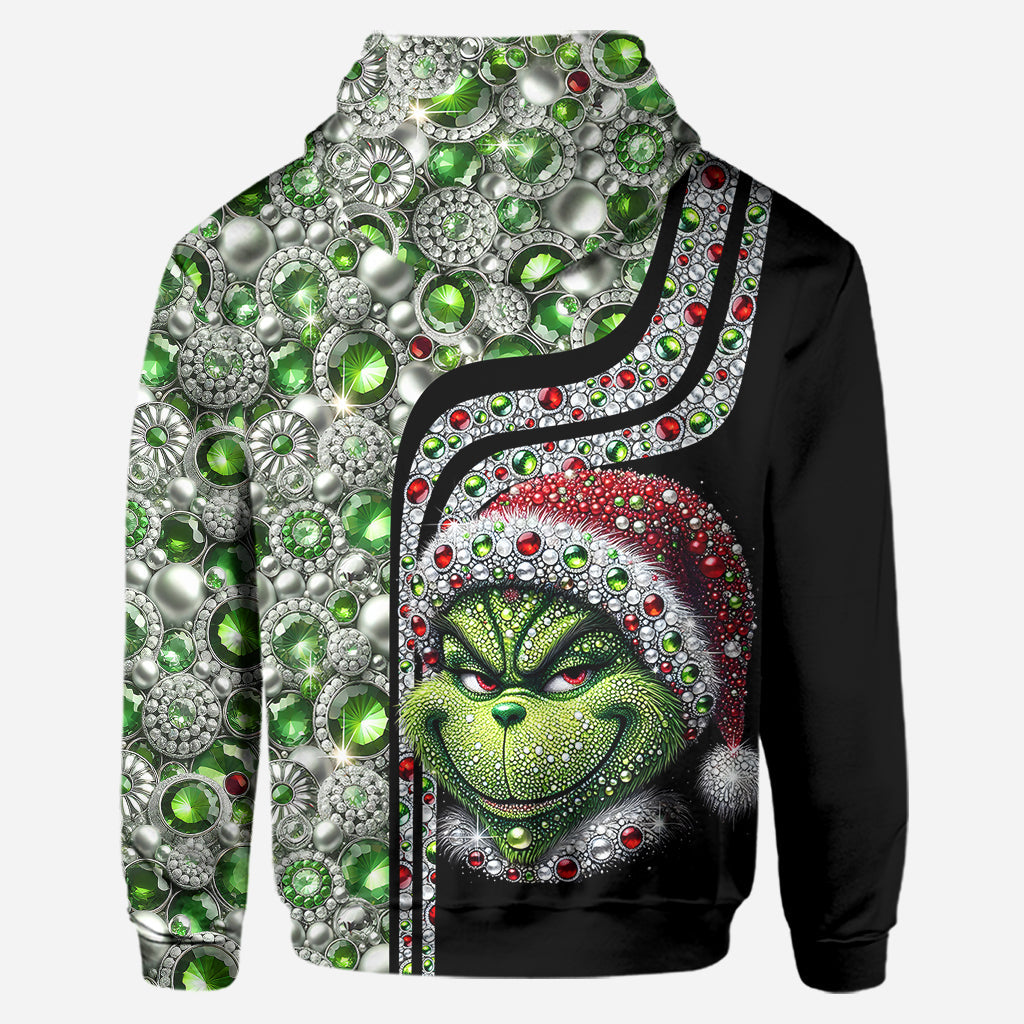 Personalized Merry Grinchmas Hoodie and Leggings Set for Christmas Hoodie & Leggings GradoCreations