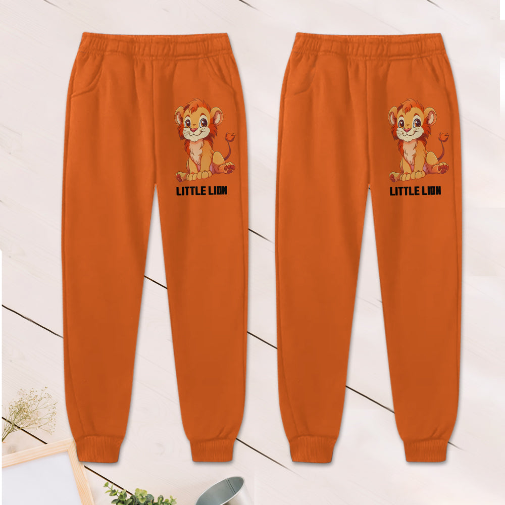 Personalized Kid Hoodie & Jogger Pants Little Lion Gift Kid Hoodie & Kid Jogger Sweatpants GradoCreations