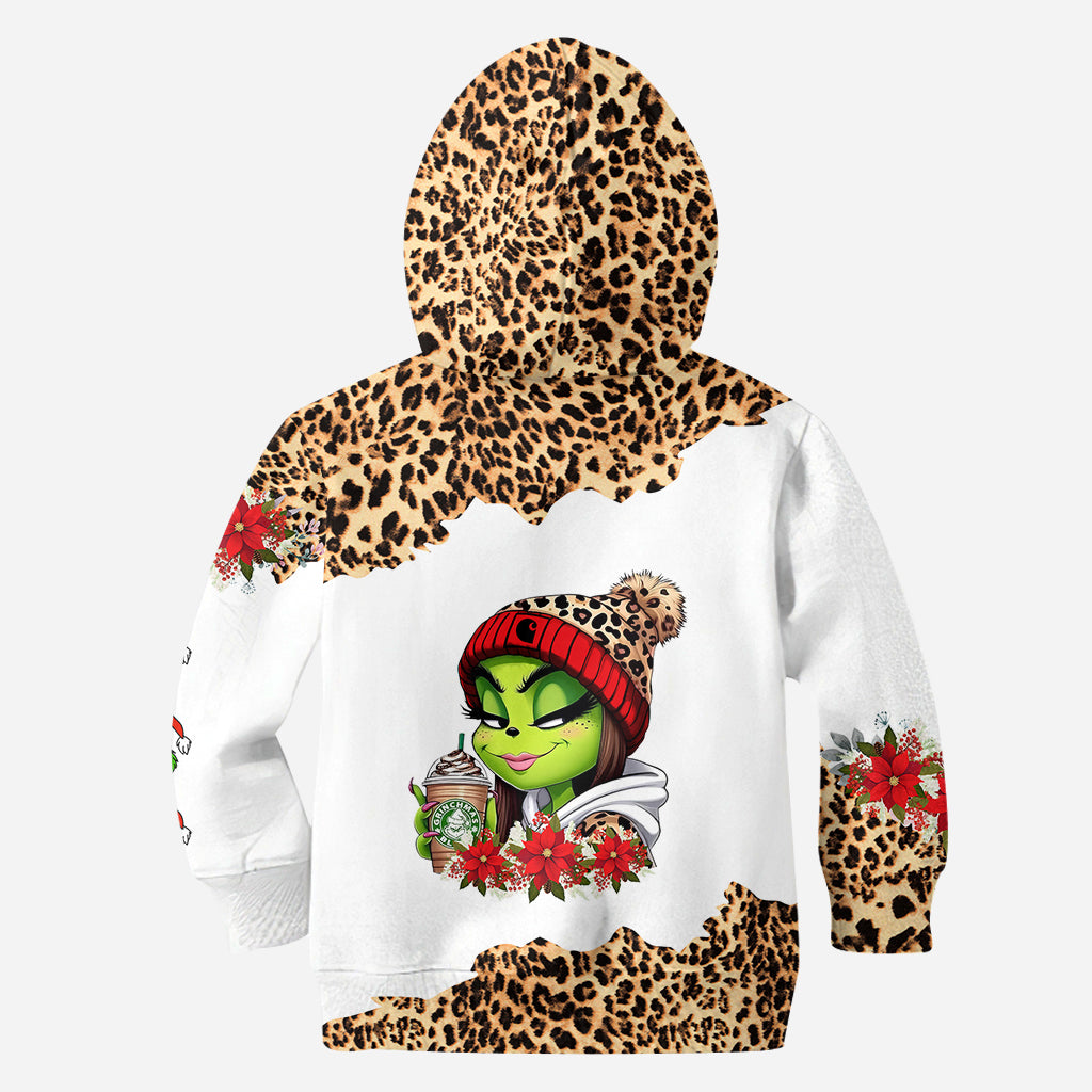 Personalized Grinch Mama Hoodie & Leggings Set Custom Name Gift for Christmas Hoodie & Leggings GradoCreations