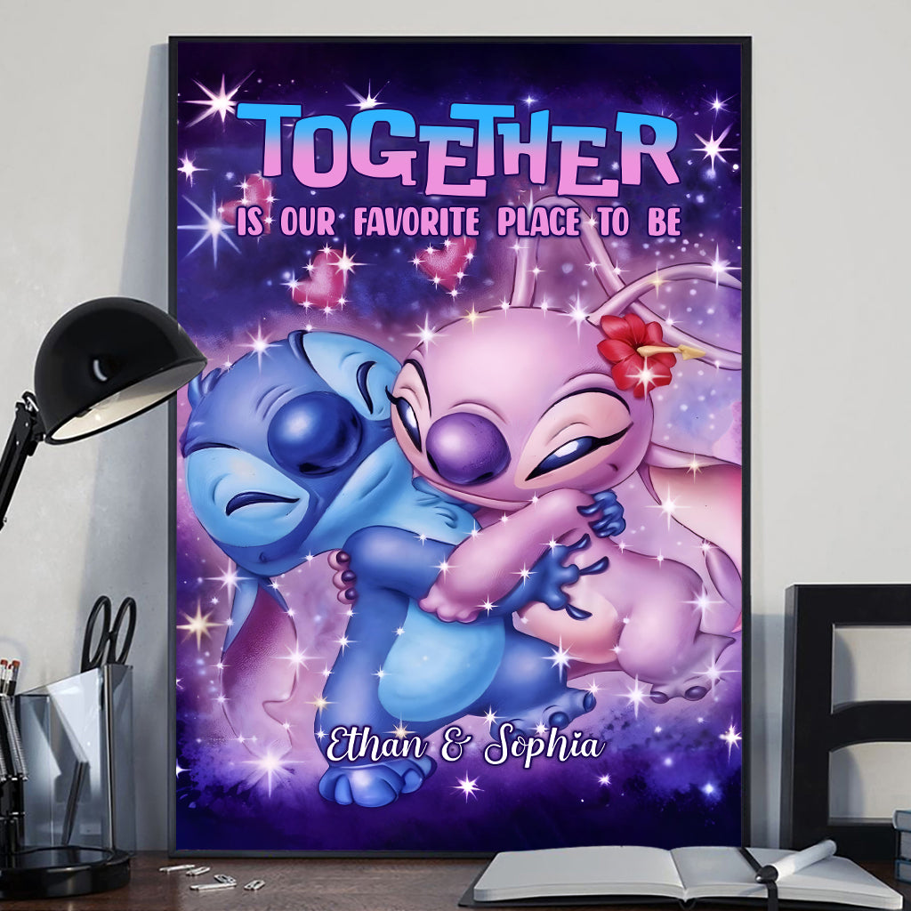 Personalized Ohana Canvas Art with Custom Names for Couples Canvas And Poster GradoCreations