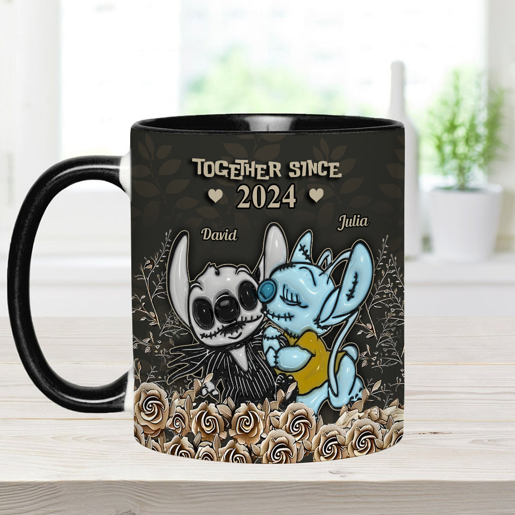 Personalized Accent Mug with Custom Names Gift for Couples Accent Mug GradoCreations