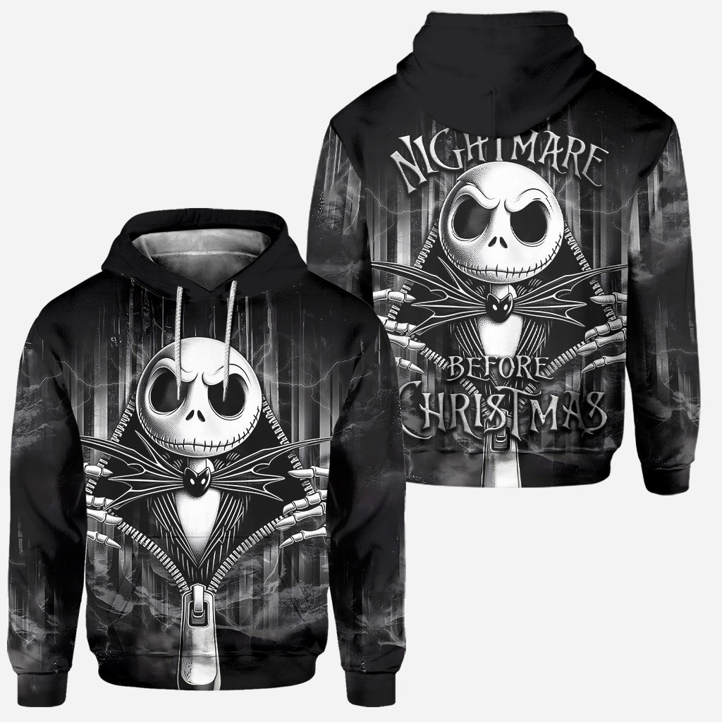 Personalized Nightmare Before Christmas Hoodie & Leggings Set for Women Hoodie & Leggings GradoCreations