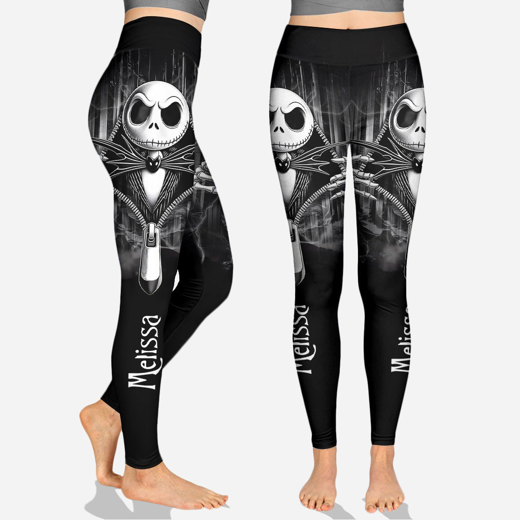 Personalized Nightmare Before Christmas Hoodie & Leggings Set for Women Hoodie & Leggings GradoCreations